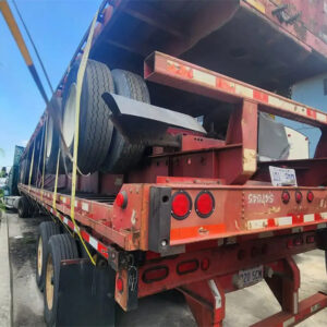SOLD 1999 - 2008 - 2009 - 3 Flatbed Fruehauf 45 FT